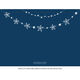 Garland of Stars Flat Holiday Cards Image 2 of 5